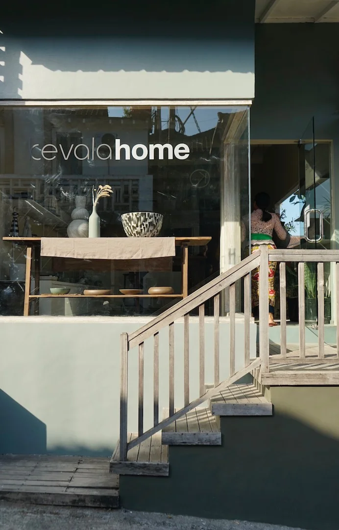 Kevala Home Store , Ubud, Bali - total shop renovation consulting on colour, design, new fit out and procuring antique furniture to compliment some pre existing modern pieces.