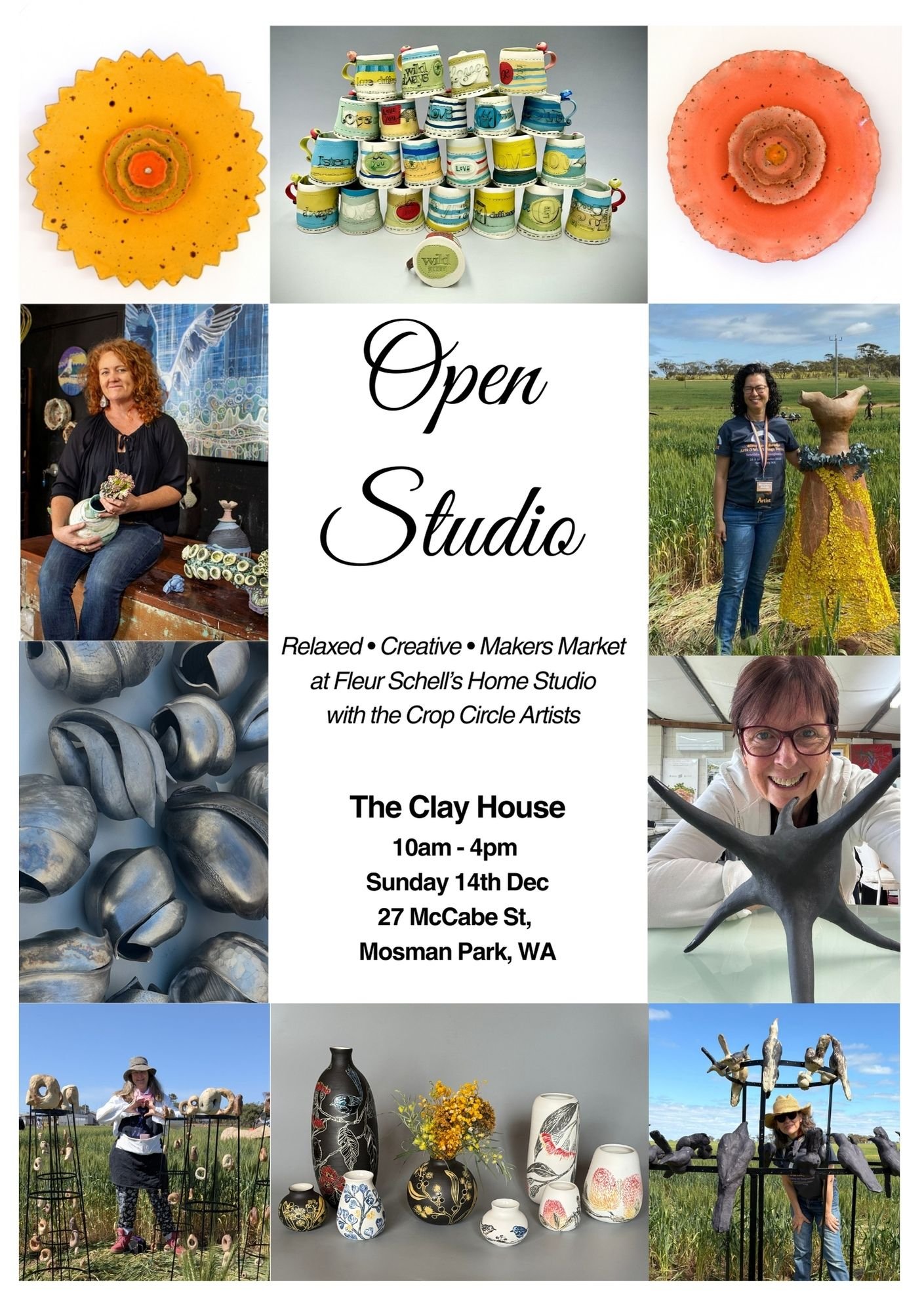 Open Studio: Meet the Crop Circle Artists - At the Clay House, Mosman Park