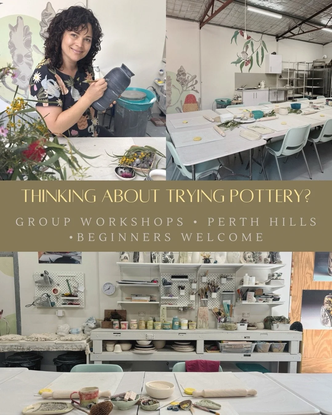 Winter is one of my favourite times to work with clay.

The studio fireplace will be going, the kettle will be on, and there&rsquo;ll be warm tea, coffee and homemade baked treats waiting for you.

If you&rsquo;ve been thinking about trying pottery, 