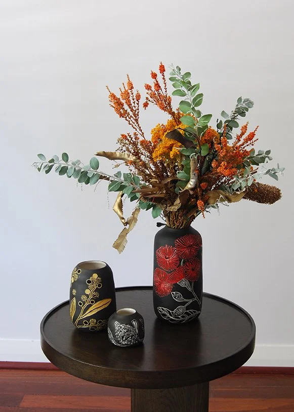 Botanical Vases Australian motif
