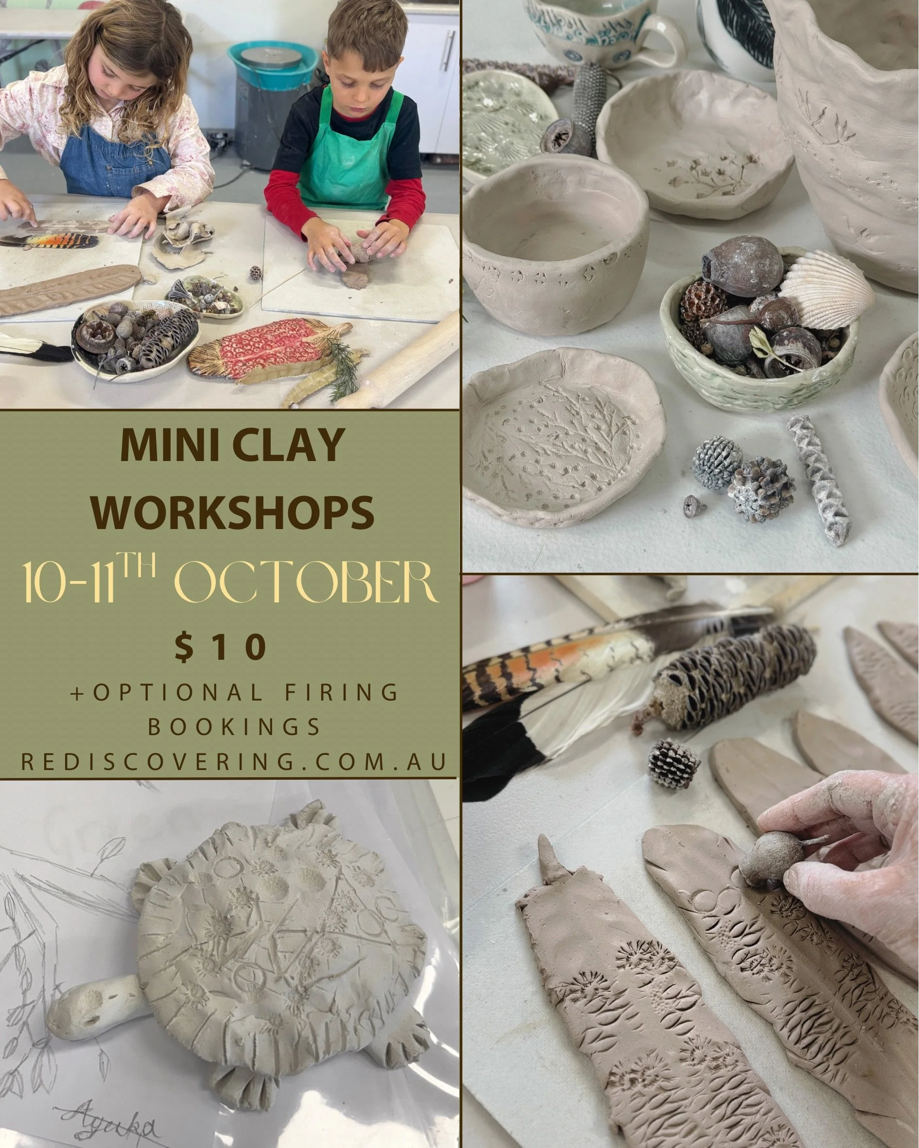 Mini Clay Workshops at Rediscover Ceramics