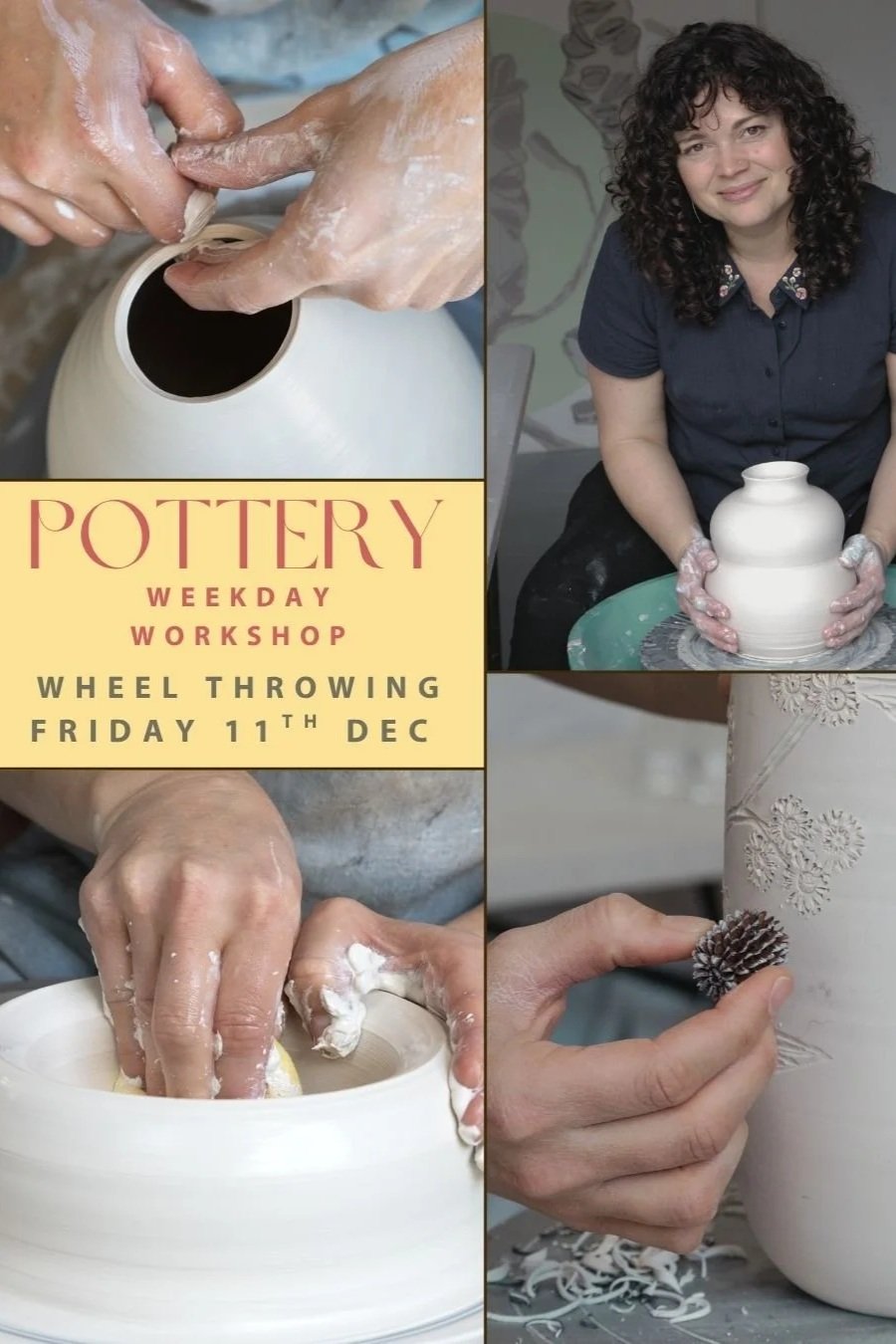 POTTERY CLASS - Wheel throwing [Friday, 11th December]