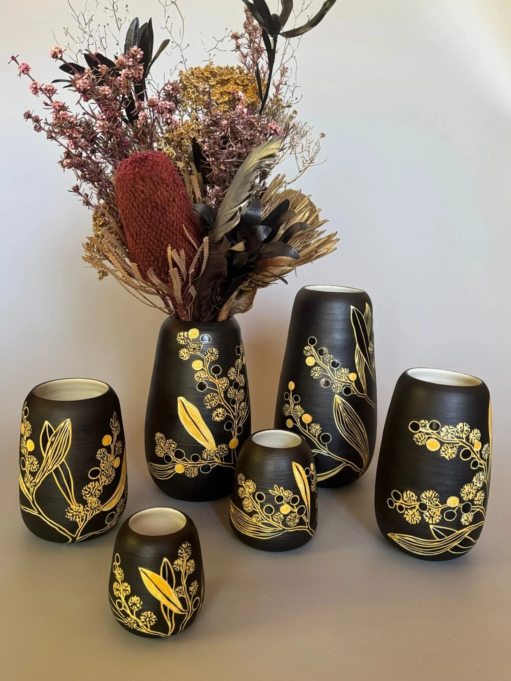 Golden Wattle - Vases