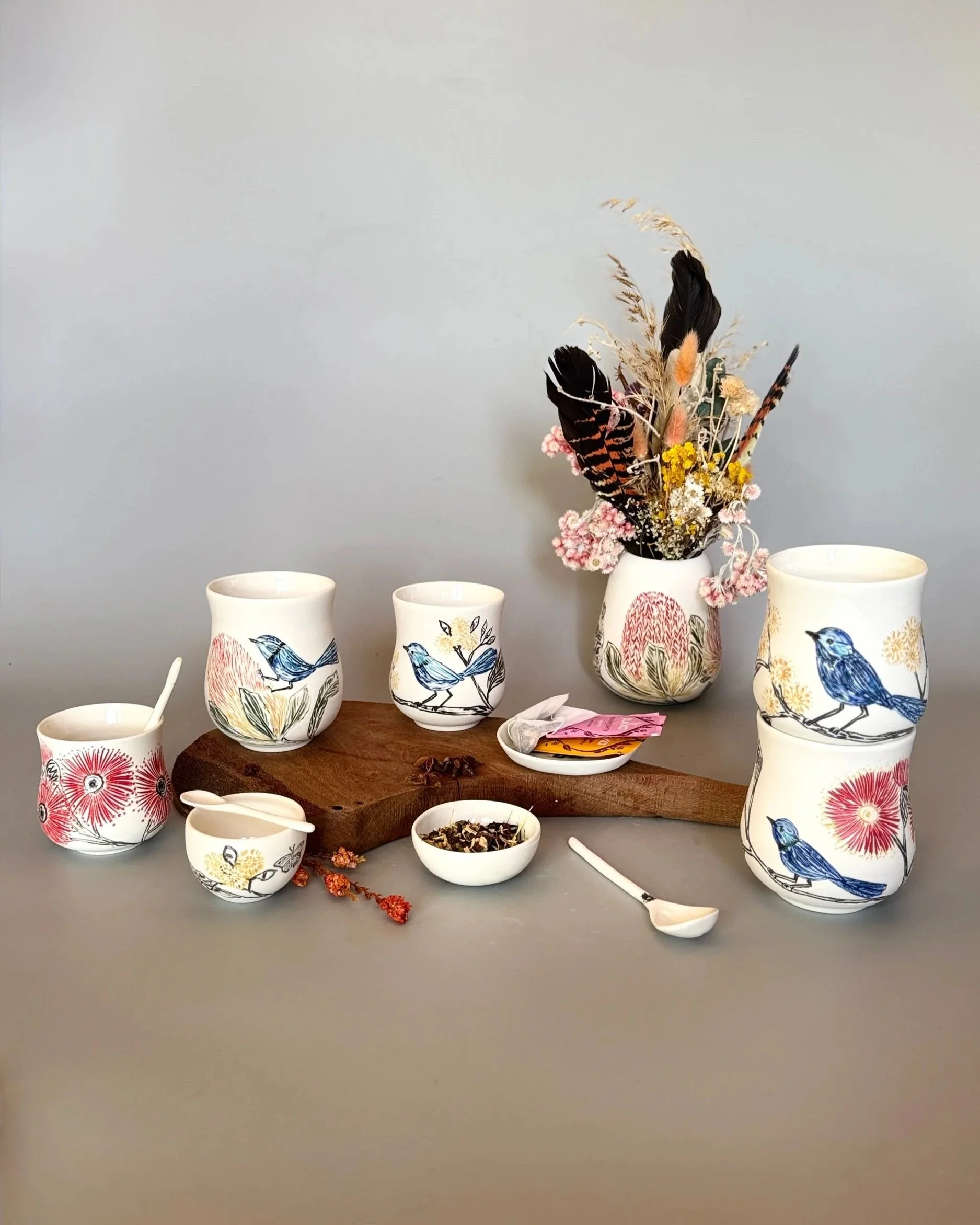 Mugs- Botanicals with birds