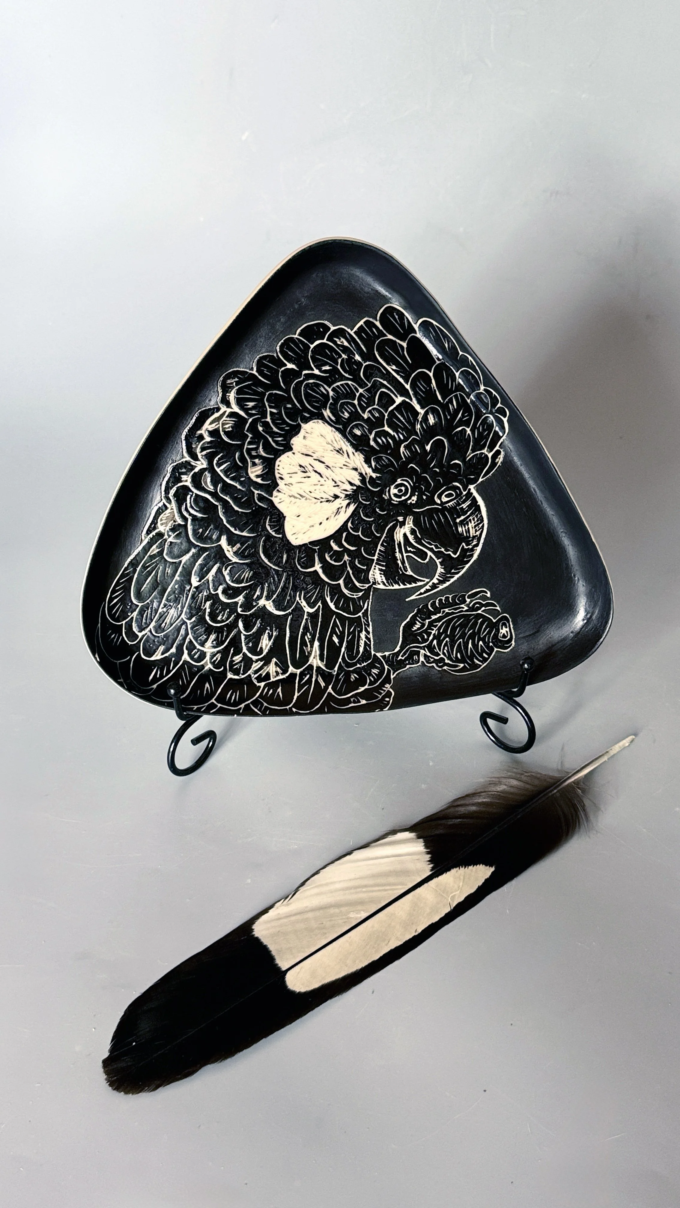 Baudin’s Black Cockatoo Triangle Platter.jpg