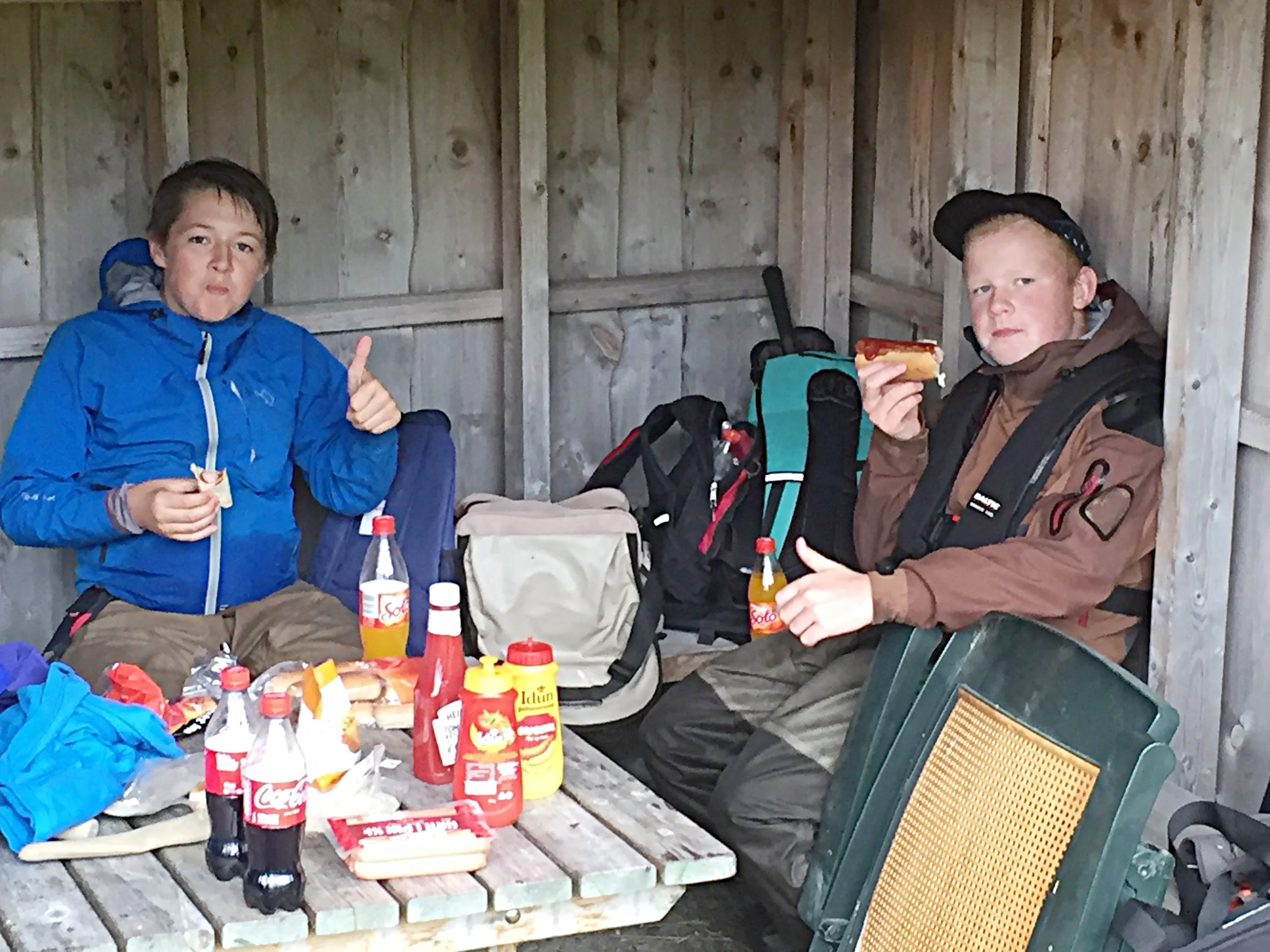 Håkon og Jørgen fra ungdomskveld i august.
