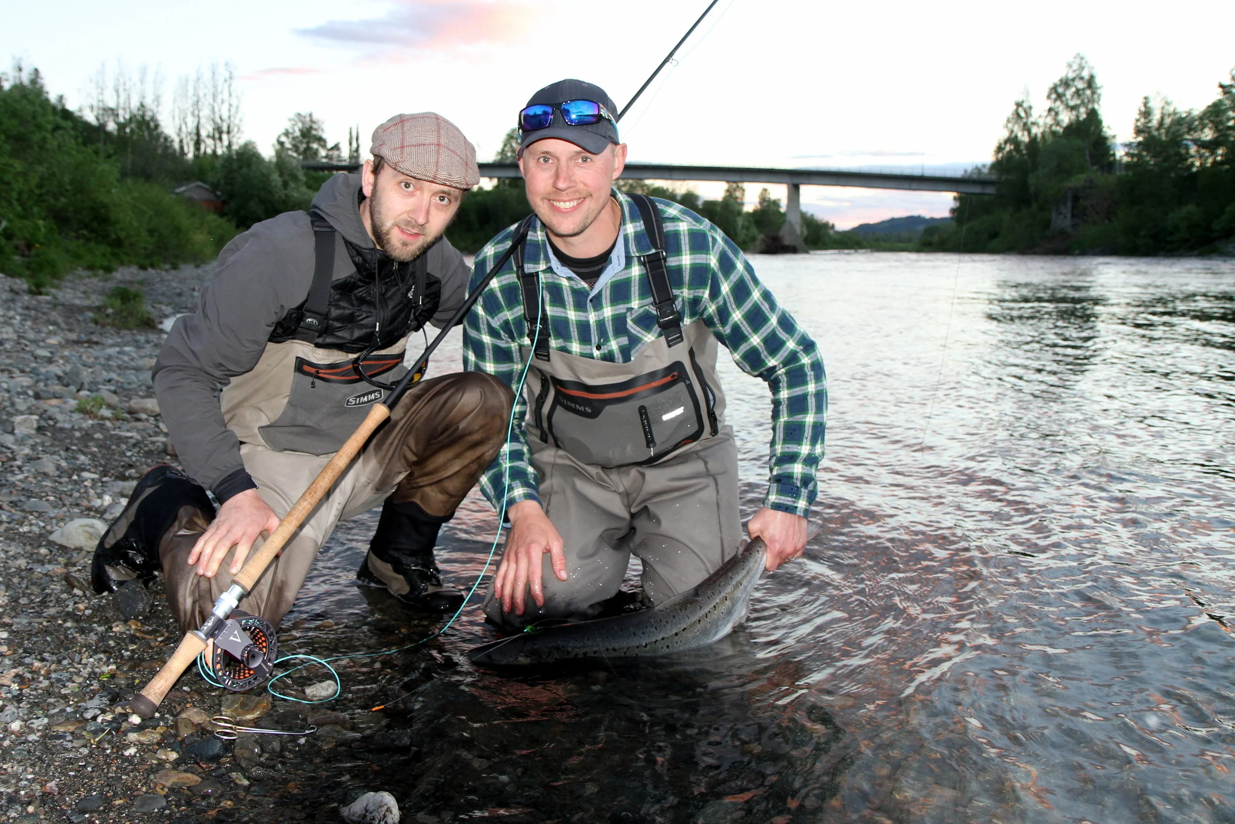 Personal records for Stuart, three times on his first salmon expedition in Norway and the Stjørdal river.