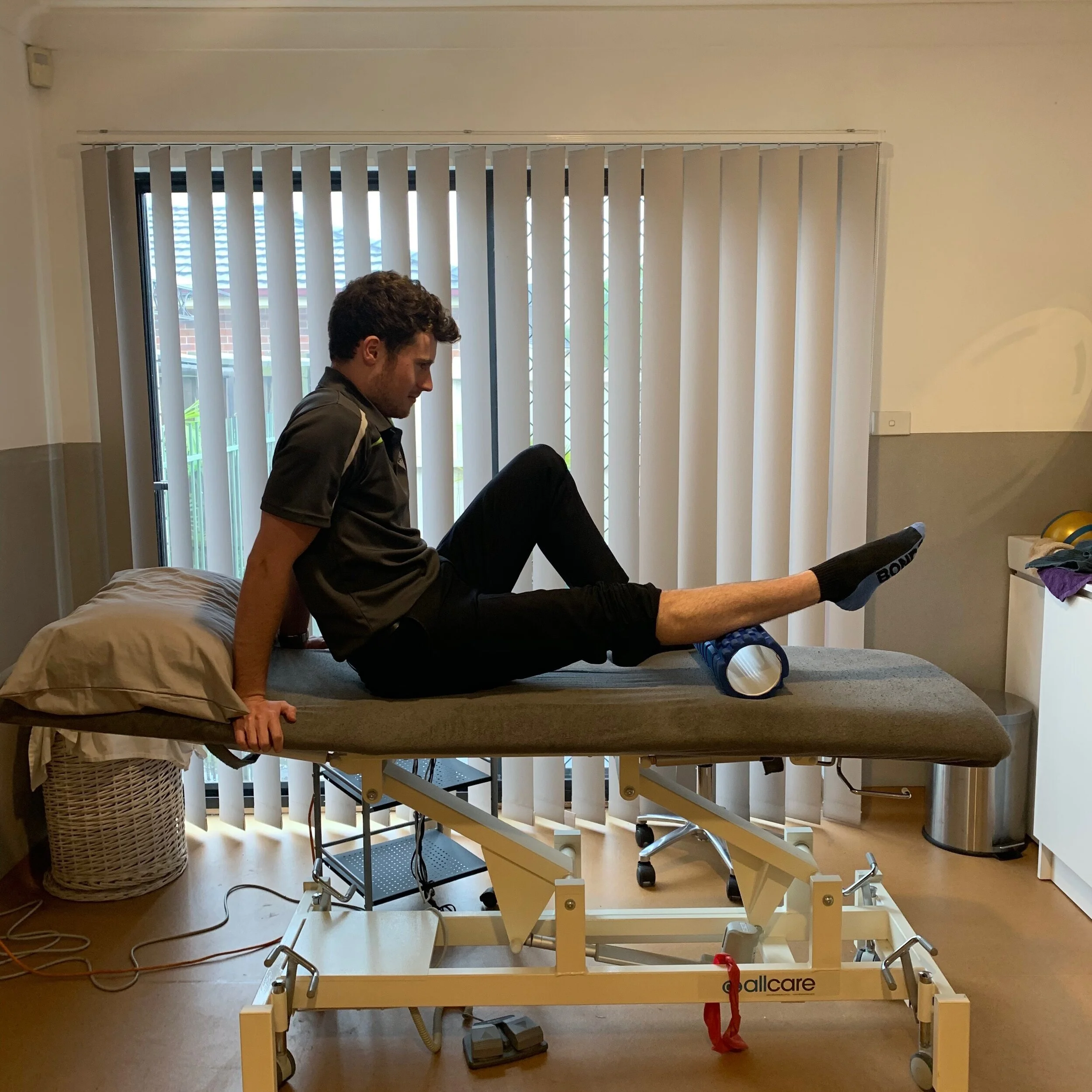 Calf pin and stretch