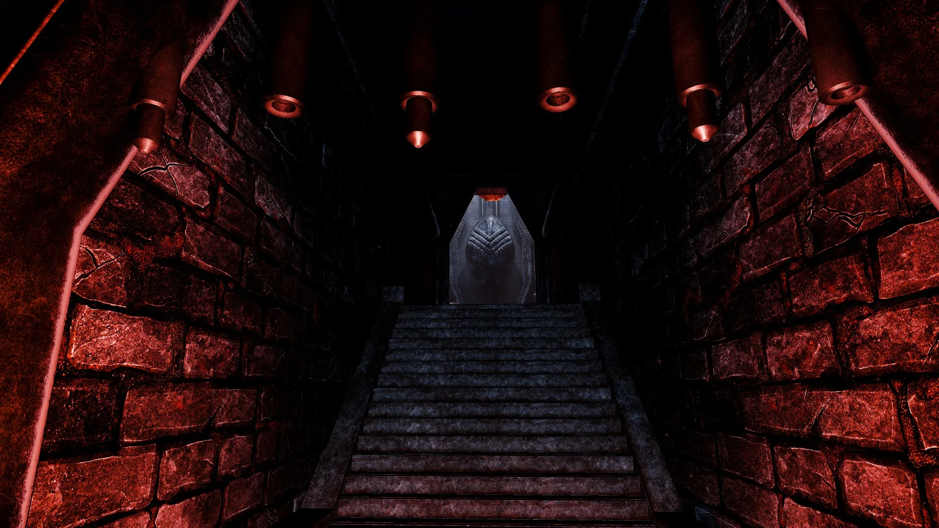 The player is able to see through the gate and see a small part of the room, but can't get though unless they solve the puzzle.
