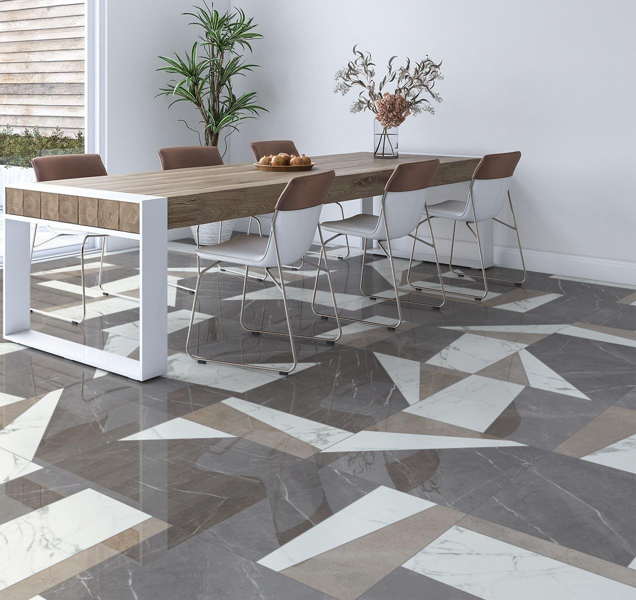 Magnetic, Pattern A, Grande Scale, Impero Polished, Calacatta Matte, Arcadia Polished