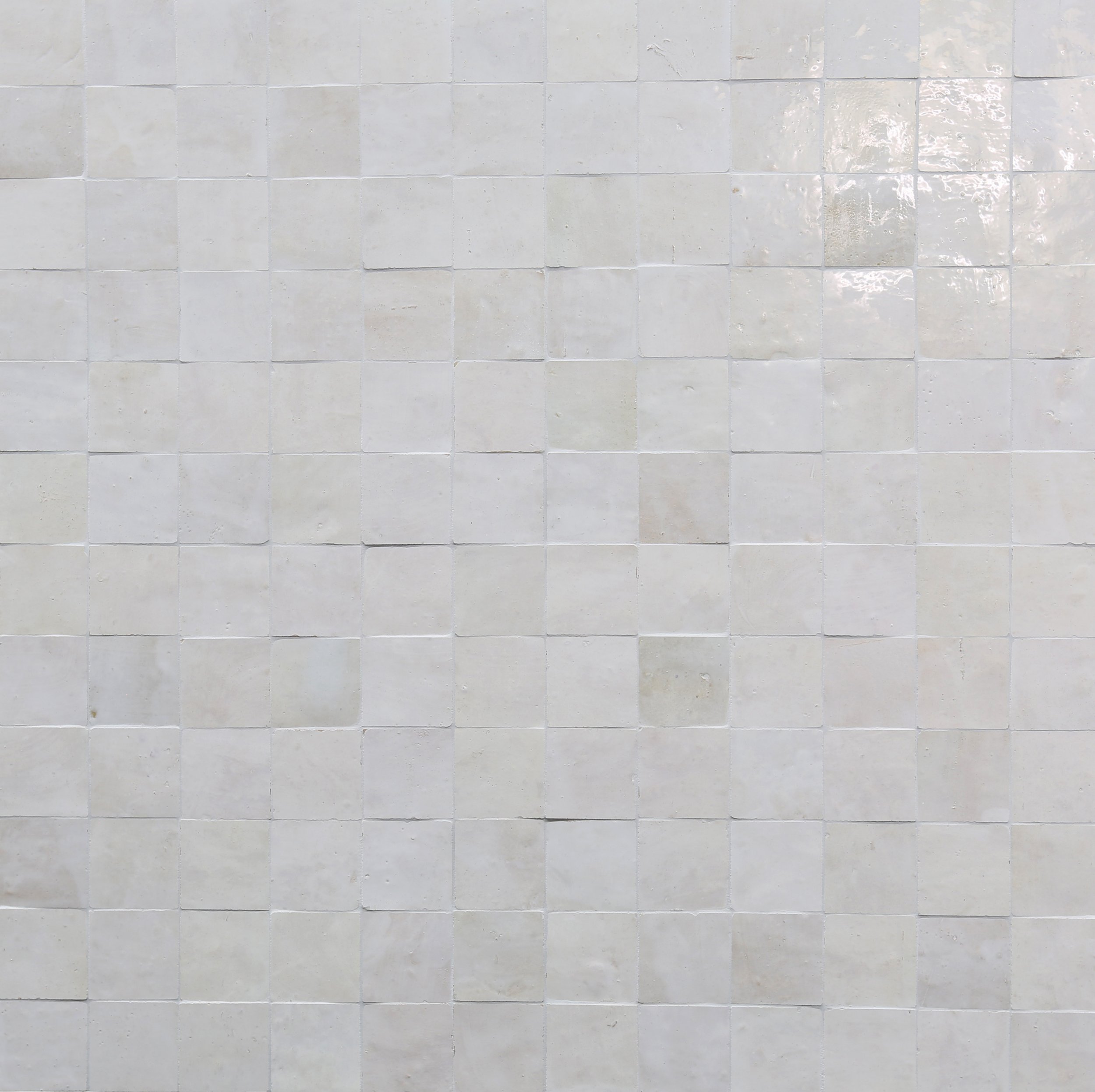 Flake White 2x2 Mosaic Gloss