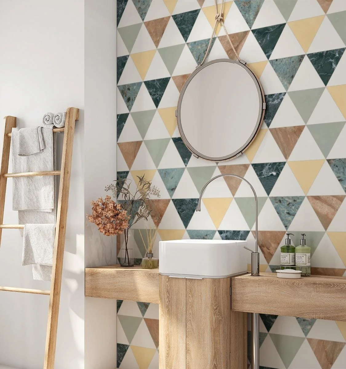 Triangle A, Petite, Pure White, Mango, Nuage, Fern, Amazonite, Orobico - Matte 