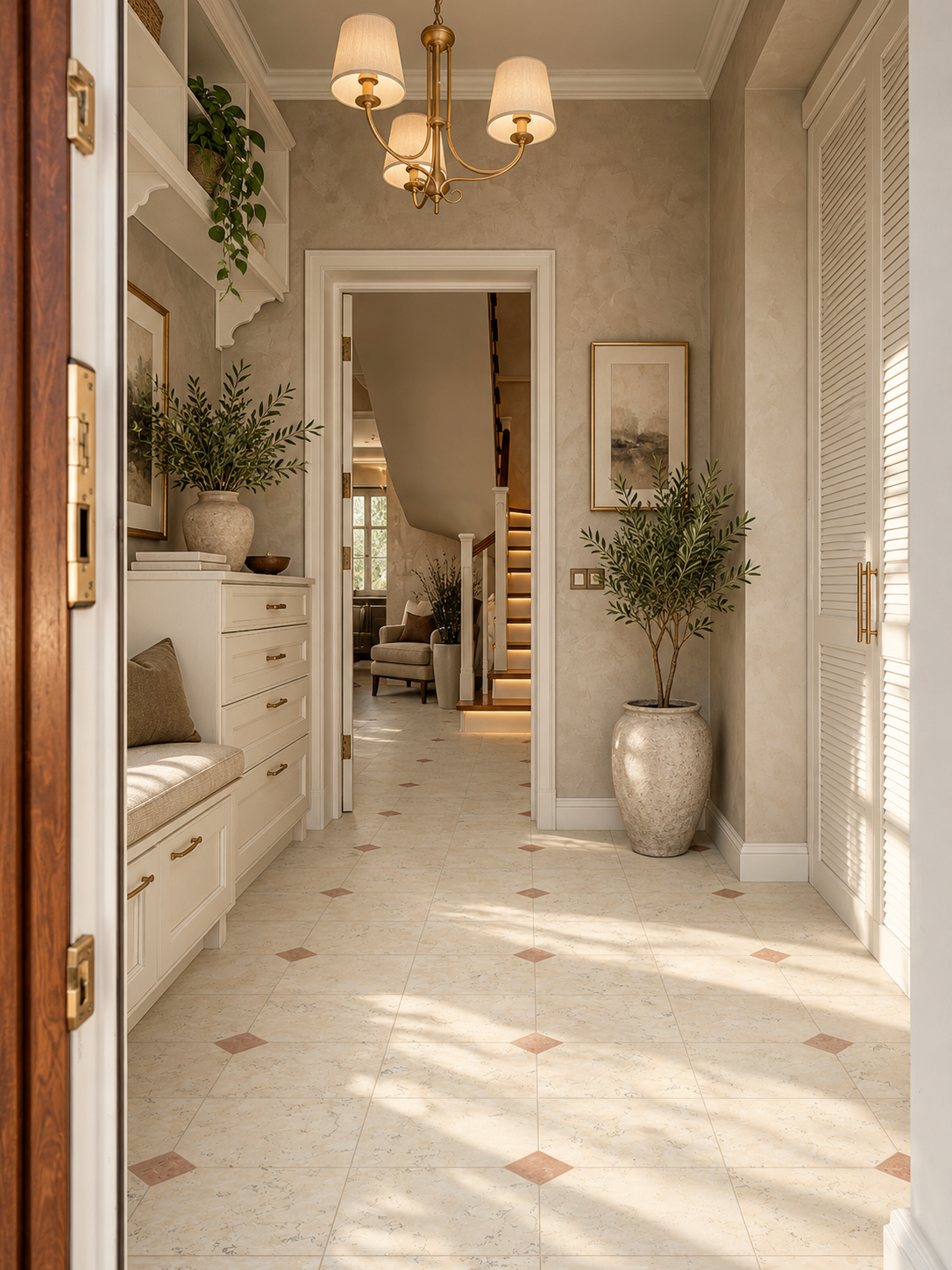 Audrey Lane-Framework Modular TIle-Bianco di Asiago-Rosa Perlino Pentagon Floor Tile Pattern.png