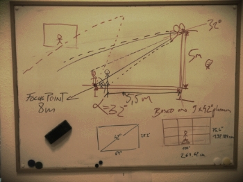 Early plans of an interactive AR exhibit circa 2011.