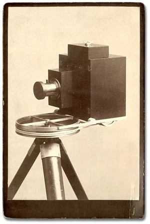 Via archives.gov.on.ca - John Connon's whole circuit panoramic camera was the first camera to record 360 degrees of the horizon on a long roll of film. Patented in Britain and the United States in 1887, and in Canada in 1888.