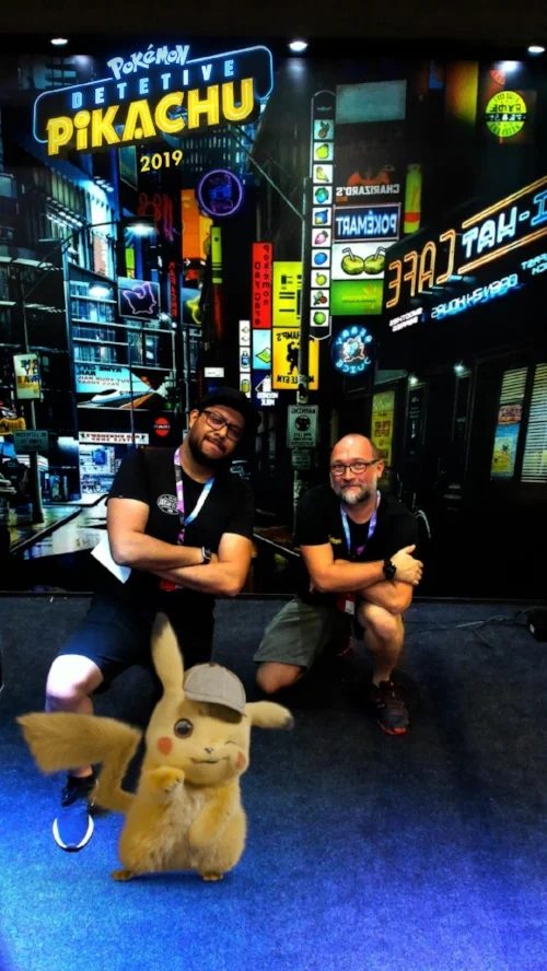 Pikachu, ready to meet and pose with fans in Augmented Reality – thanks to INDE’s HeroMirror AR photo booth – at Comic Con Brasil in São Paulo, Dec 6-9, 2018.