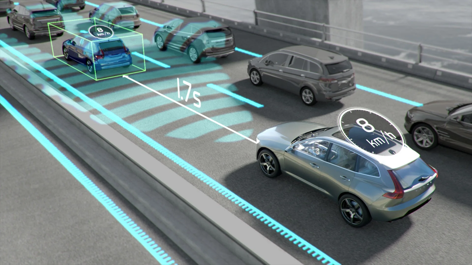 Volvo Pilot Assist footage