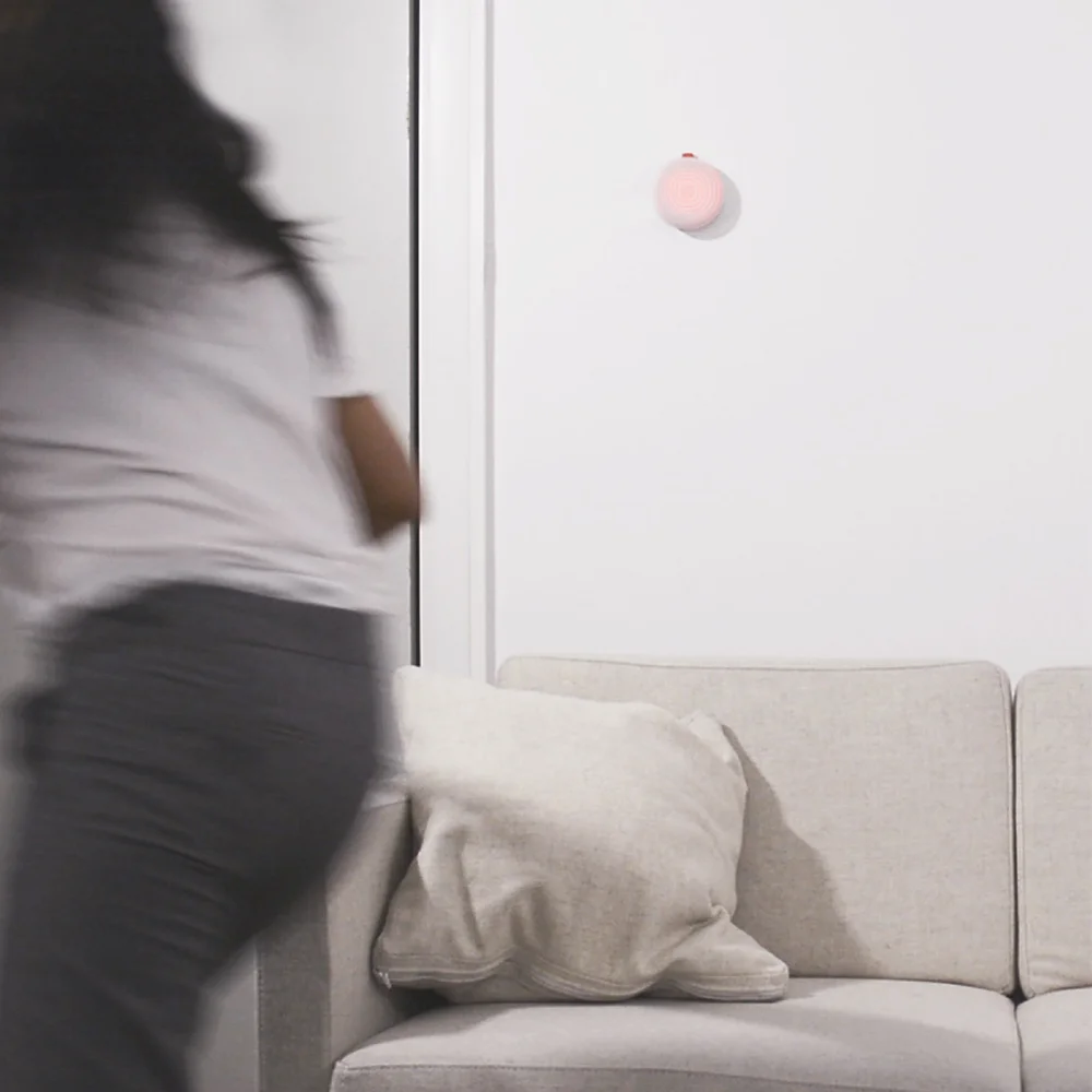 In the event of an incoming, potentially destructive earthquake, “terra” emits a strong alarming sound and an intrusive pulsating red light, letting the user know to take immediate action and seek shelter.