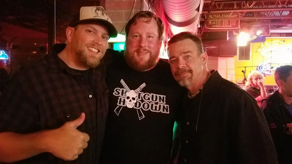 Writer Dustin Coren, Editor Greg Hartman, Publisher Jeff Steele at our first release party.