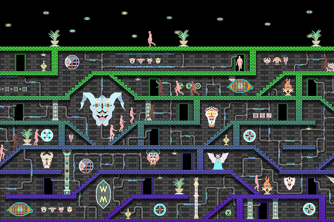 Genetekker Archaic (video wall #1), 2018