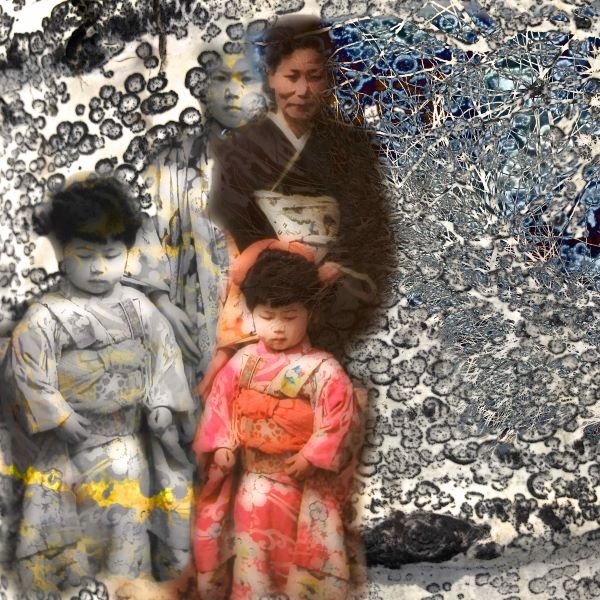 Seventy Years Ago... Grandmother and Girls. Small Art 600.jpg