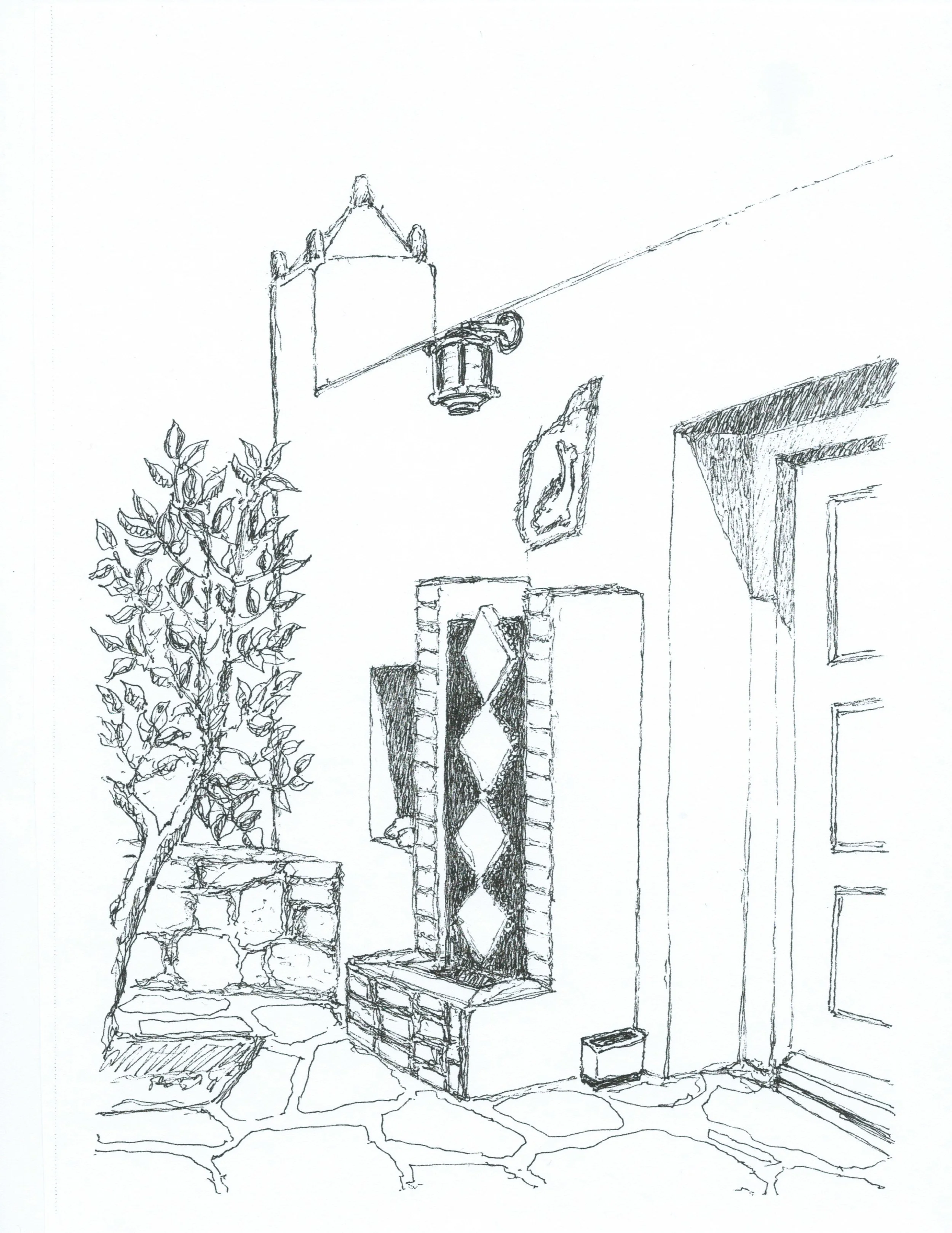 Mykonos Gr. - Wall Edging Lower Patio -6