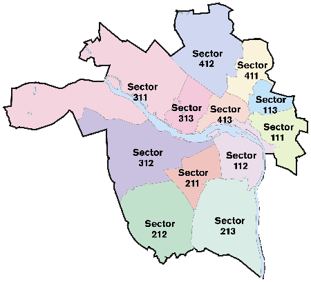 The Museum District is part of Sector 311 in the 3rd Precinct