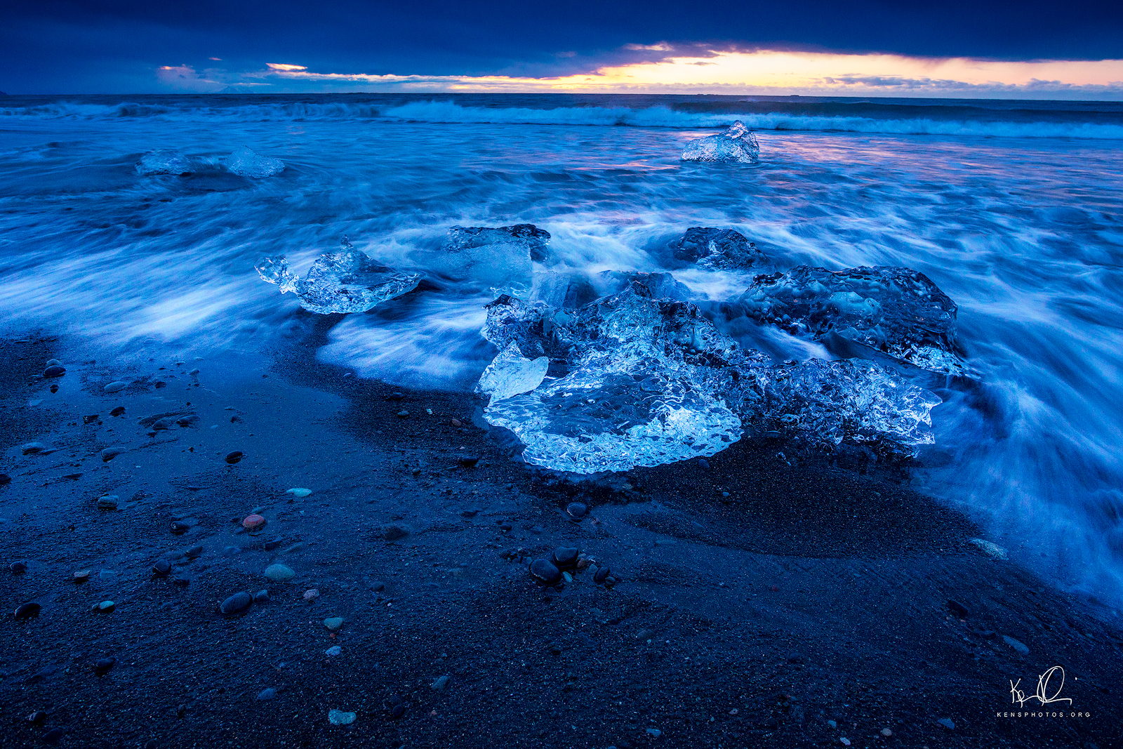   ICELAND.&nbsp;  JOKULSARION ICE BEACH.  