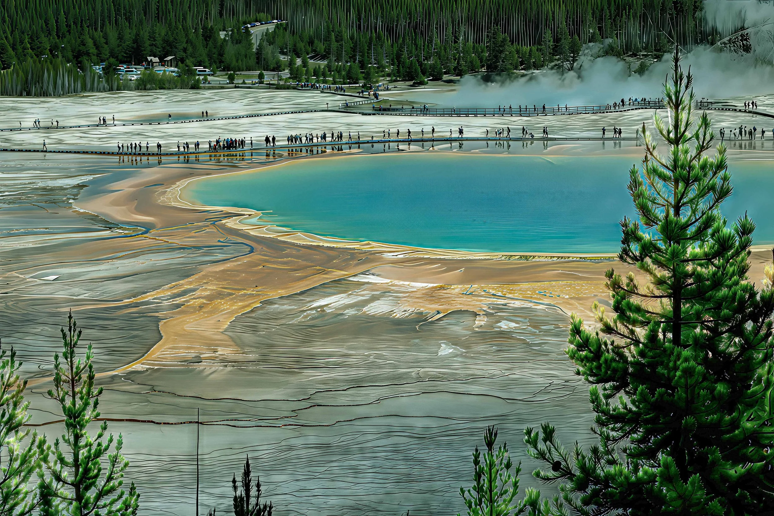The Prismatic in yellowstone.  Went to Yellowstone to take photos of wildlife.  But this scene was too good to pass up. 
