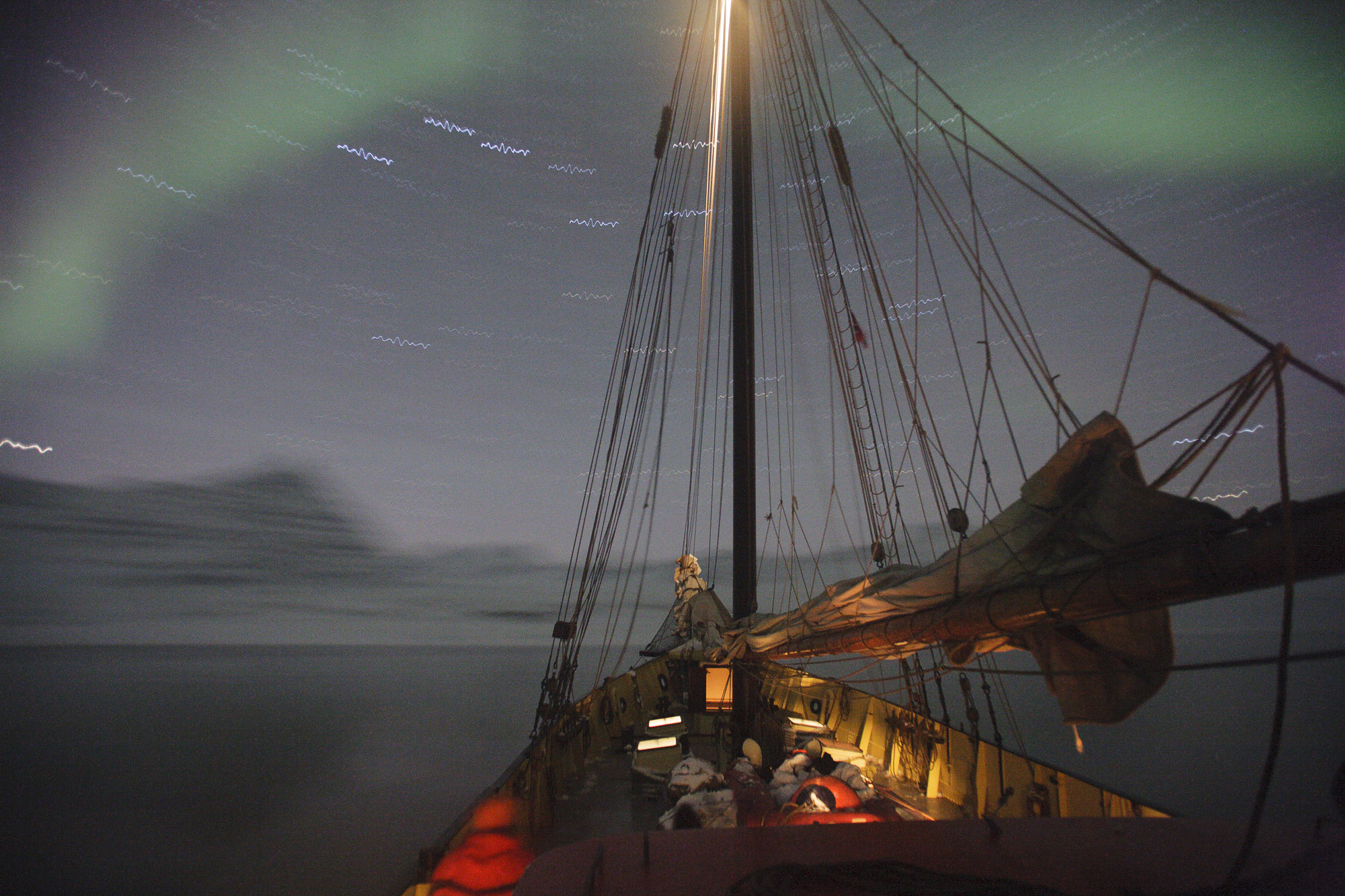 Noorderlicht pictured under northern lights