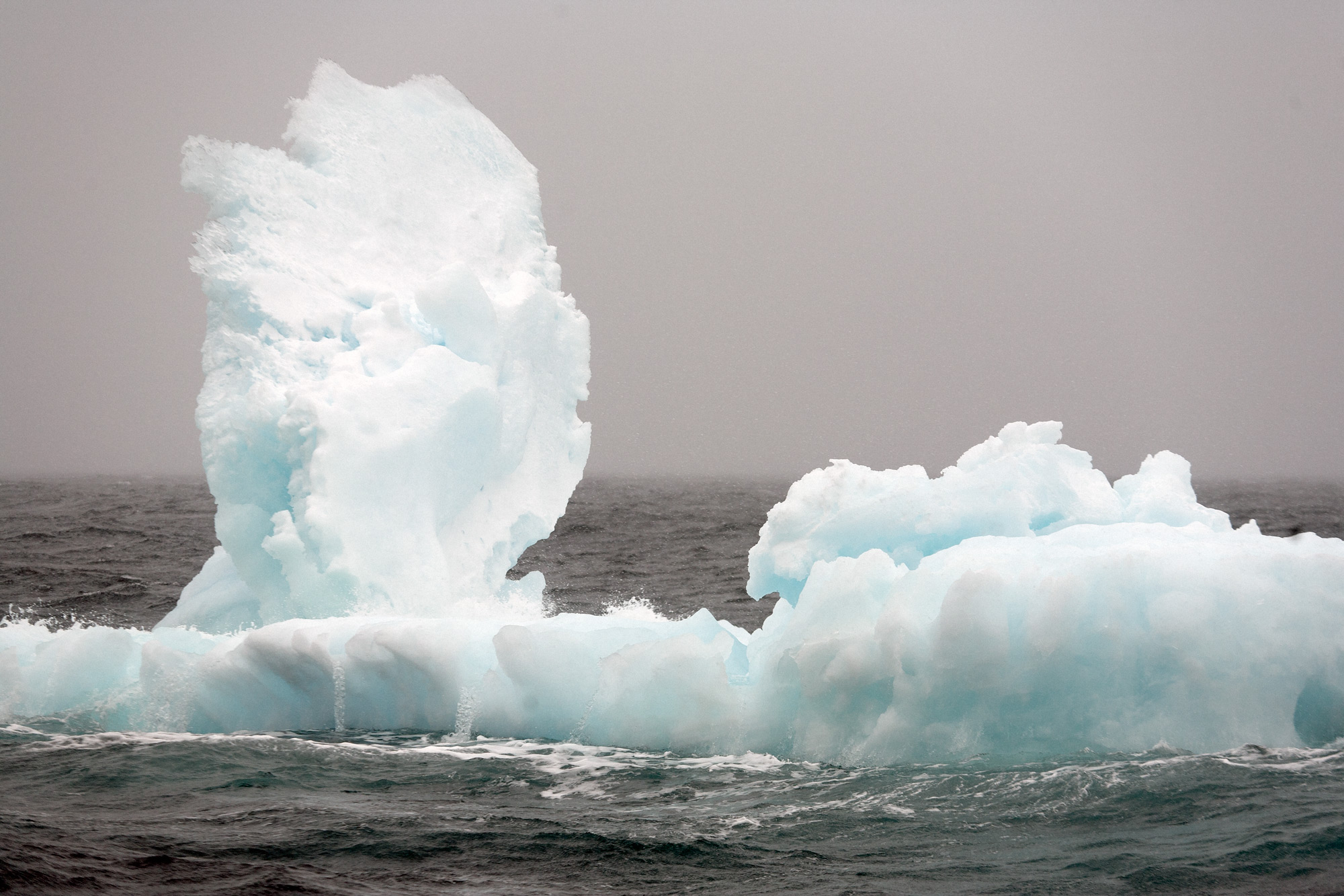 Iceberg sculpted by the wind