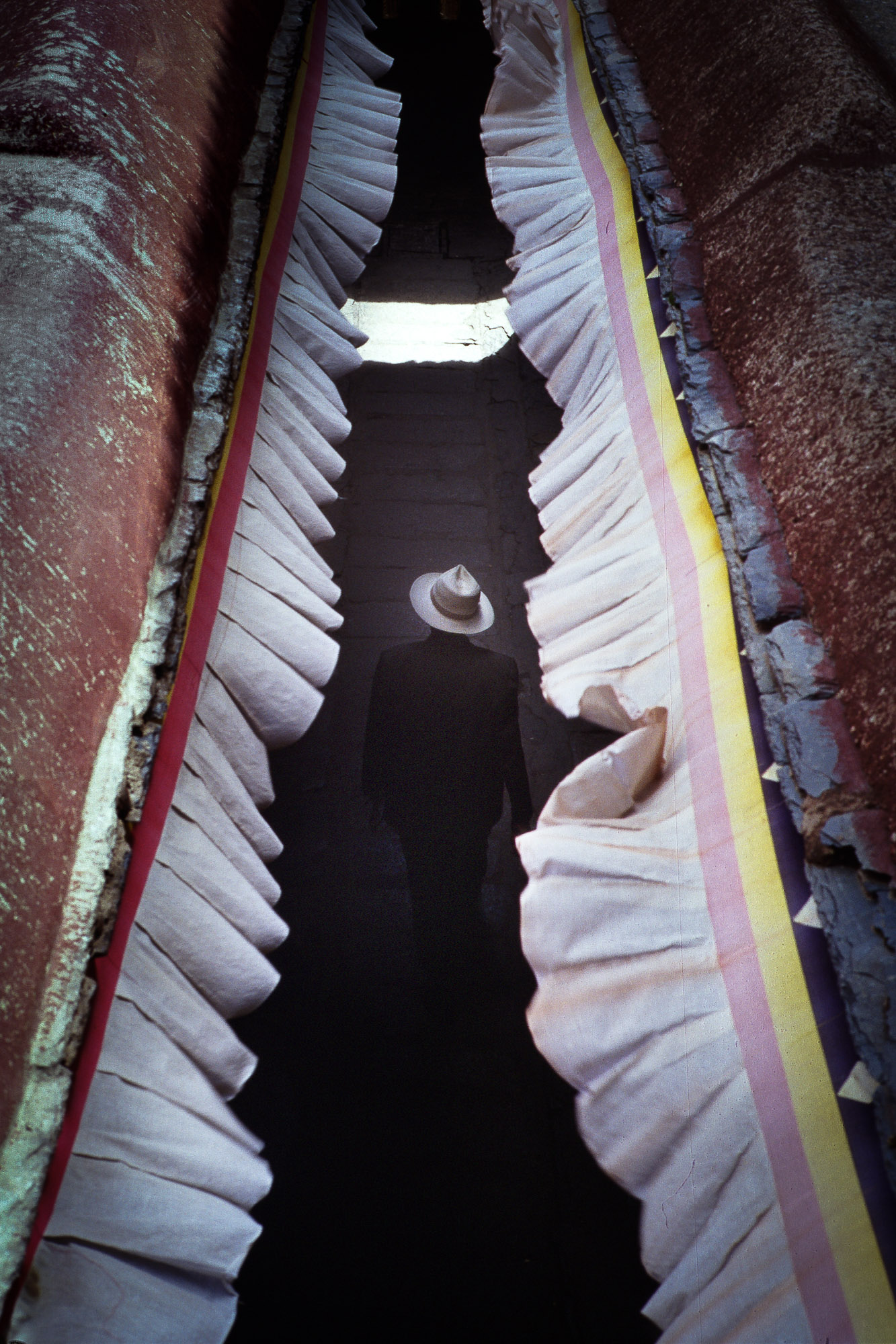 Kora (prayer circuit) around walls of Jokhang Temple, Lhasa