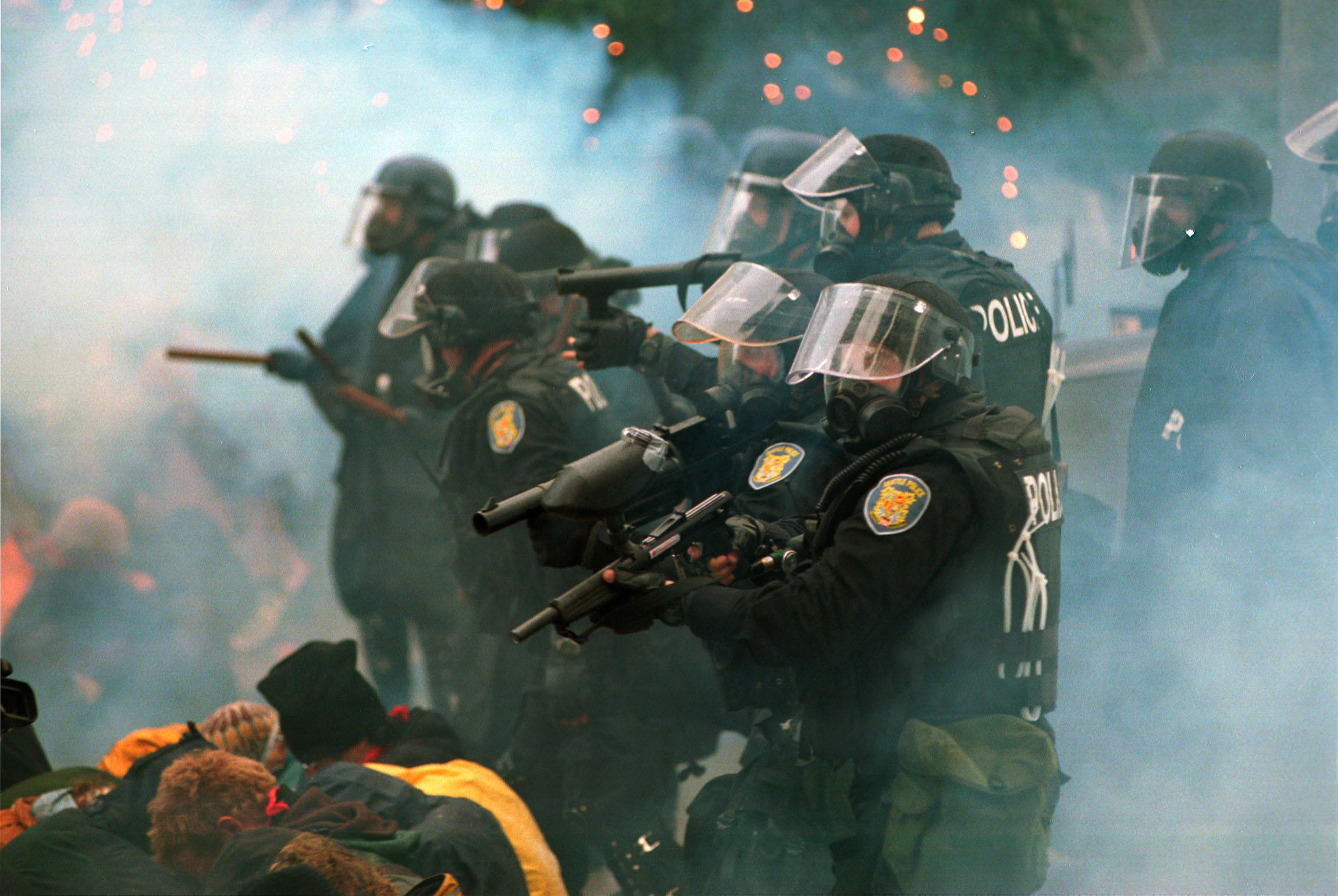 Police in Seattle use tear gas