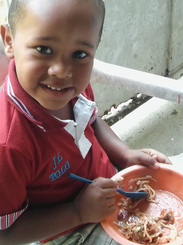 Lots of yummy food in a community that has little