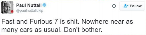 Image: Nuttall's actual Twitter page