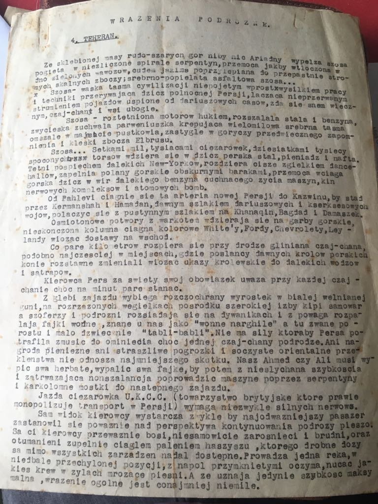 "Tehran" first page (Polish)