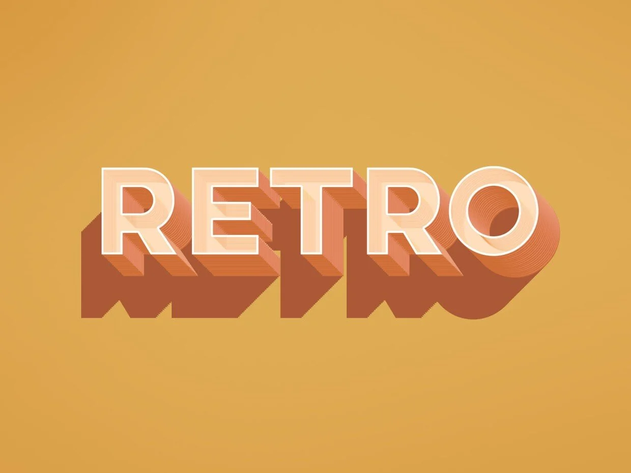 Шрифт - Ретро 1 Retro Text Effect.jpeg