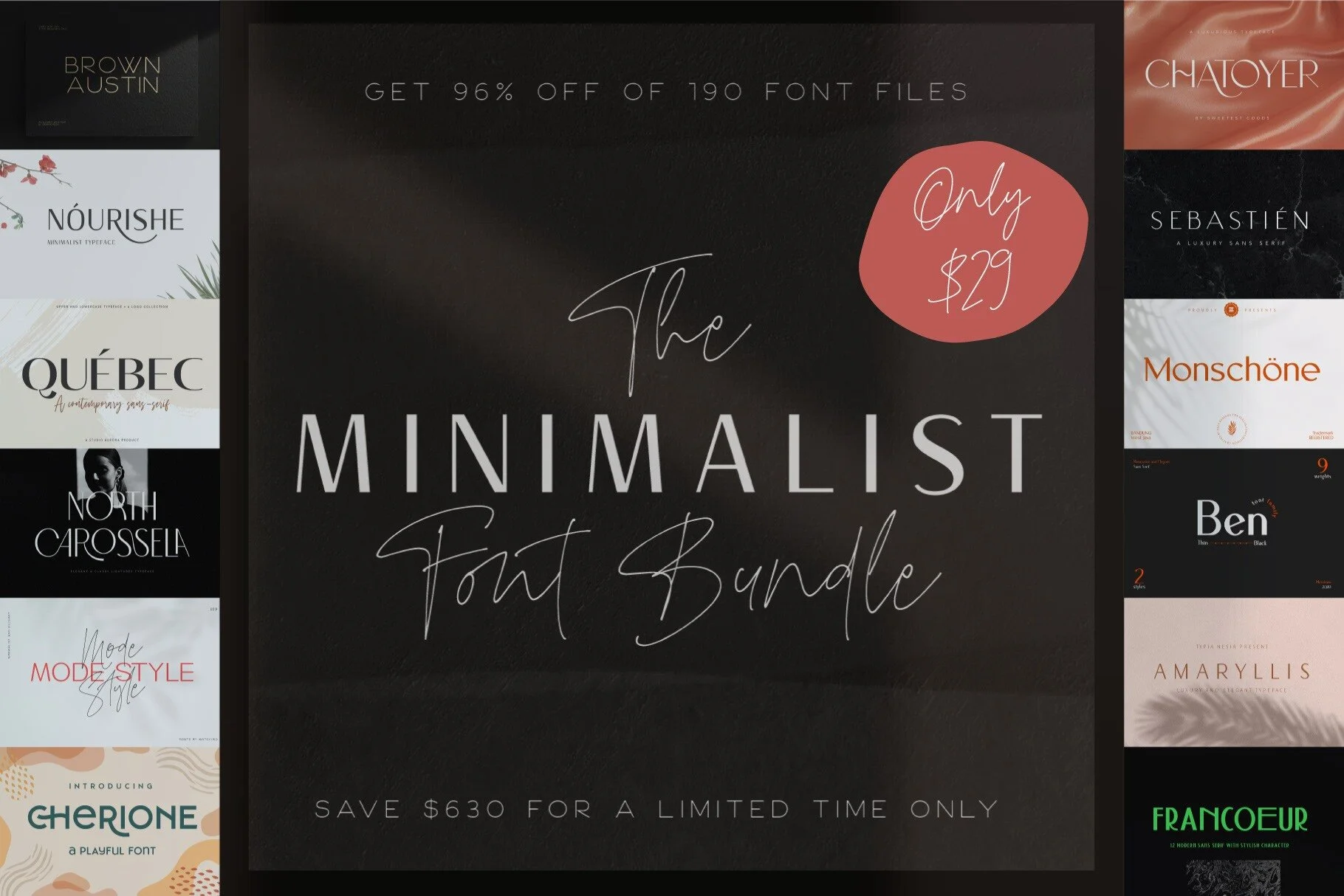 The Minimalist Font Bundle