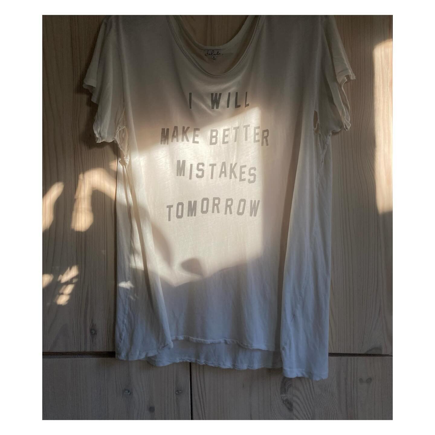 ONLINE SHOP OPEN UNTIL SUNDAY

My unofficial studio motto is inspired by an old t-shirt that I loved so much I wore it until it was more hole than fabric. Better Mistakes Tomorrow reminds me that there is joy and progress in failing; and that for me,