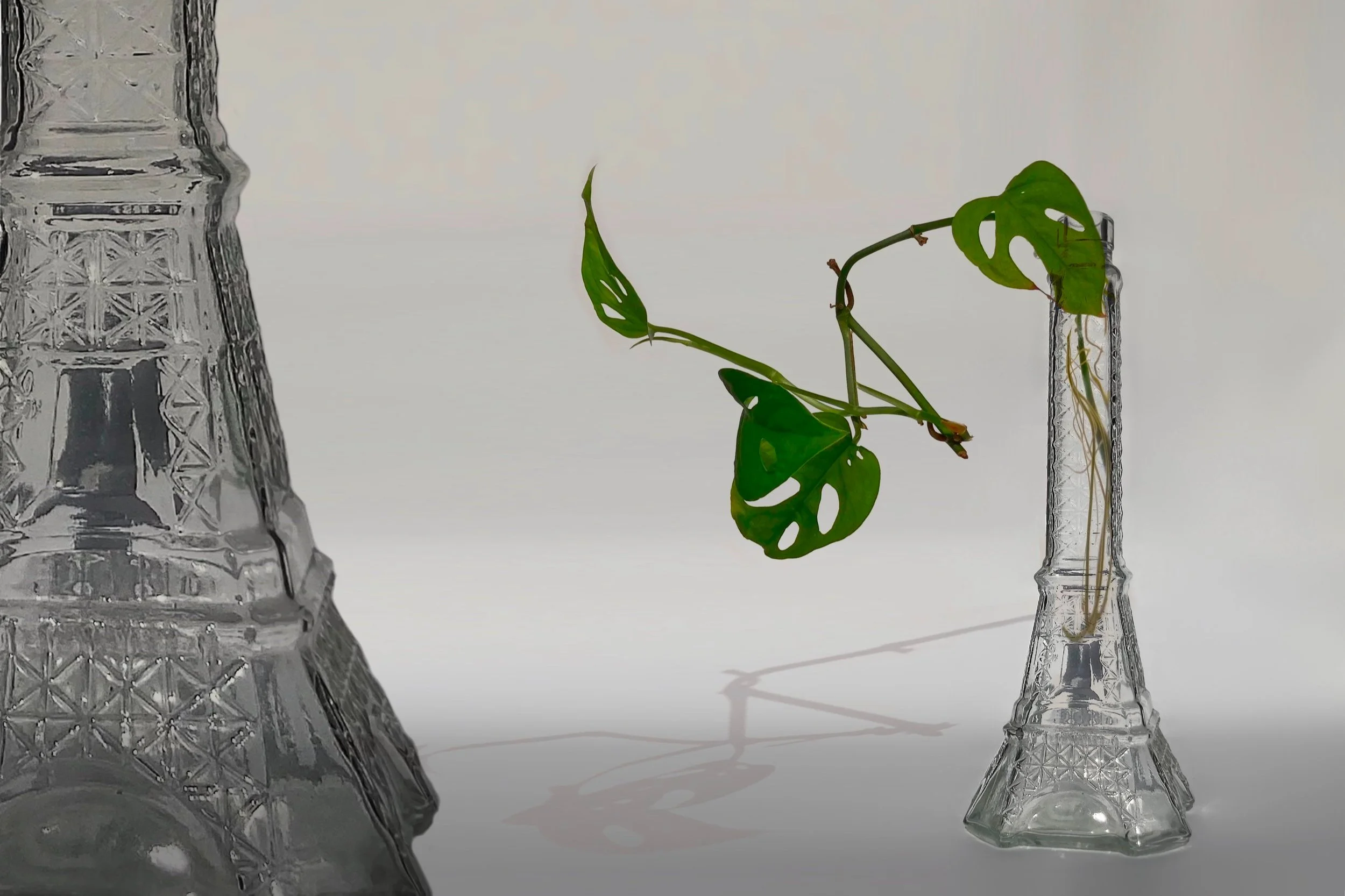 Vintage glass Eiffel Tower bottle - Bottle Shop - vintage and repurposed glassware - Studio Janneke London