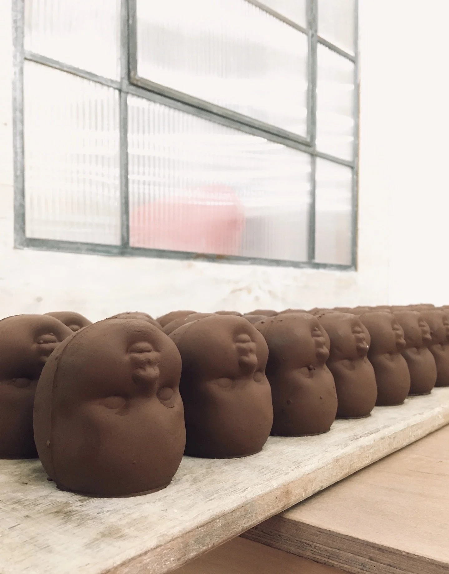 BTS Greenware - Faceplanter - Studio Janneke Ceramics London.JPG