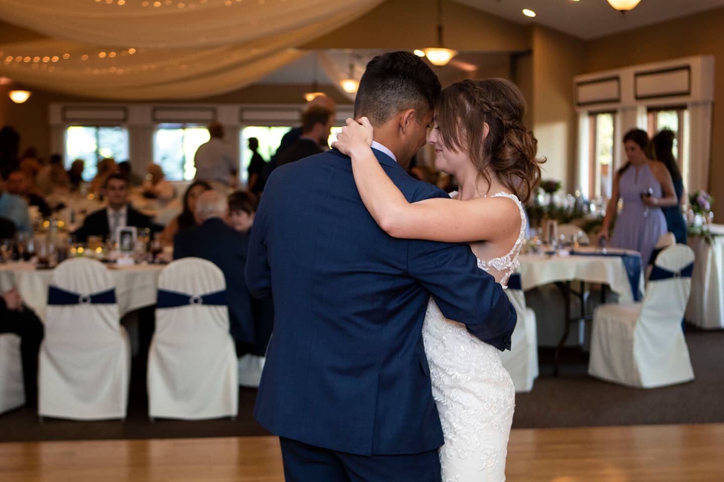One of my favorite parts of a wedding day is the first dance. You're officially married and you get to have that one on one with your new spouse celebrating one of life's best moments! 

I love capturing the newlyweds being their natural candid self.