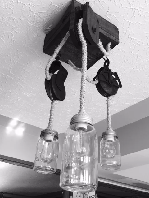 Ask about custom light fixtures we design and build from anything imaginable.