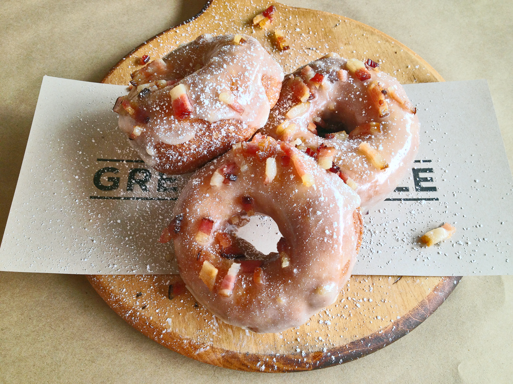 Maple bacon donuts at The Great Maple