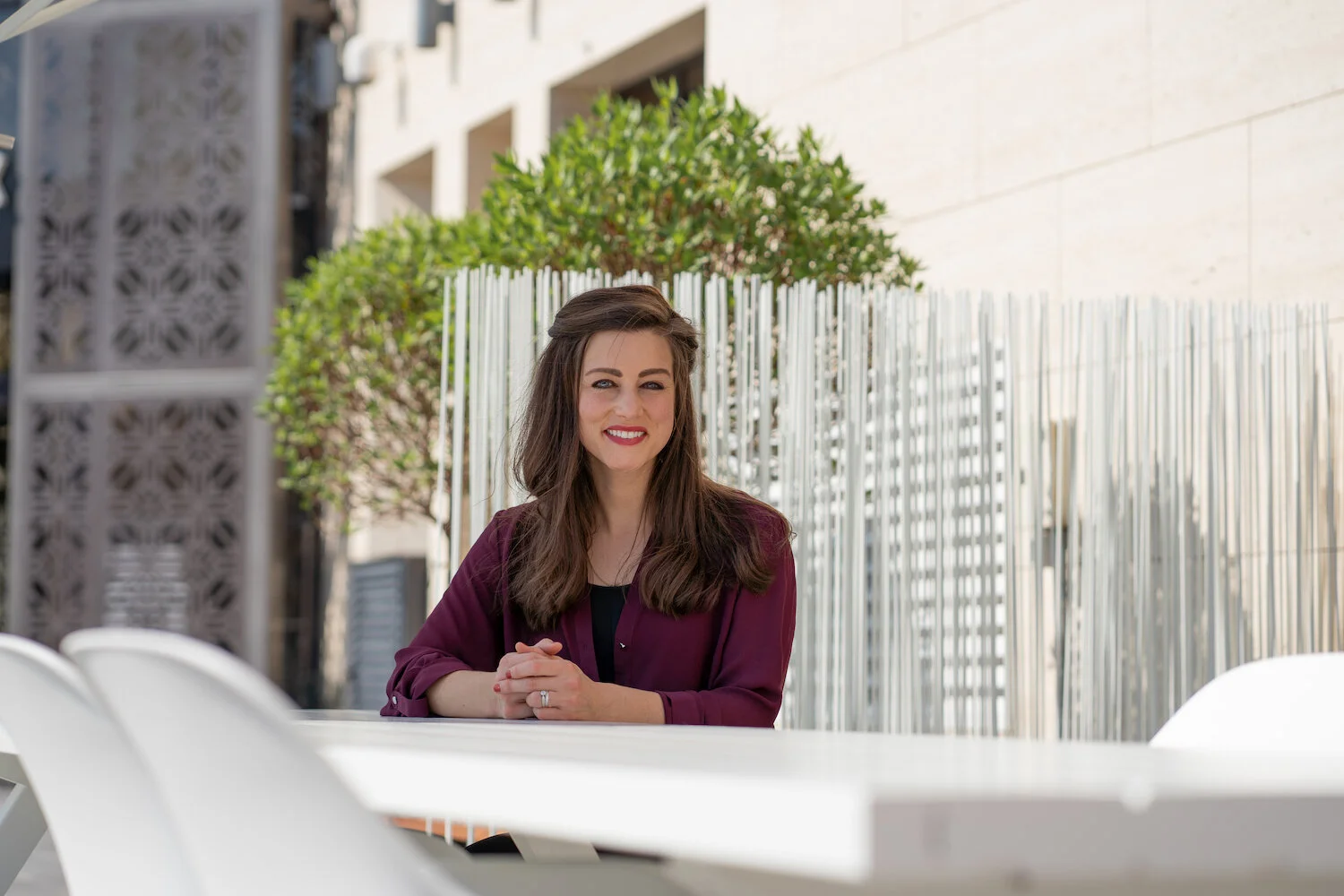 Elizabeth Foster Comninellis composes Fire and Glass with conductor Devin Patrick Hughes