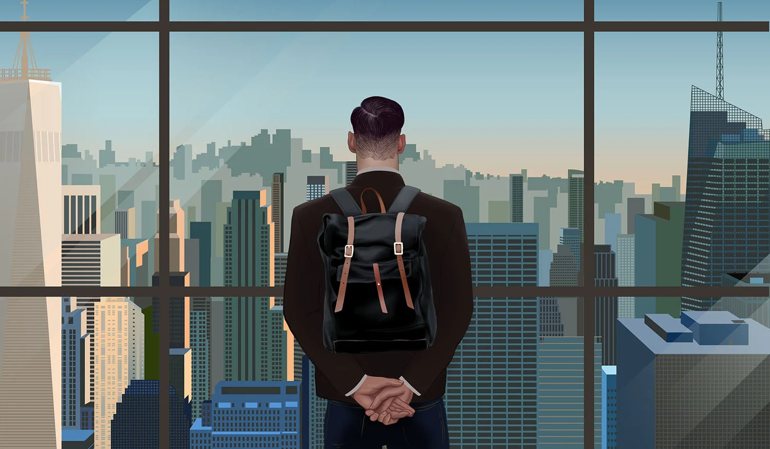 Concept art for an editorial on upscale travel.