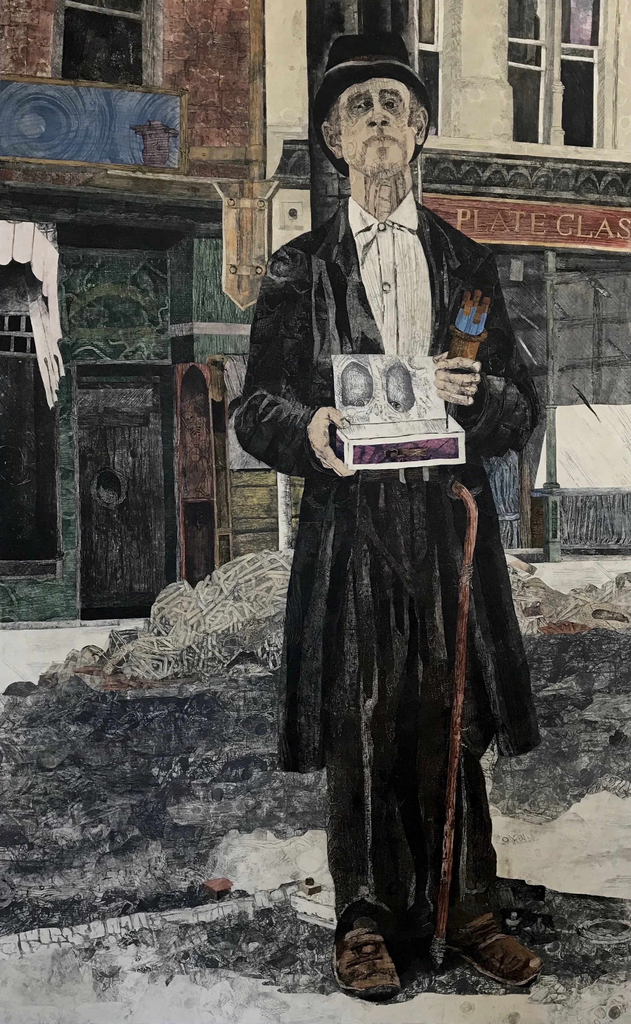 Blind Man Selling Pencils