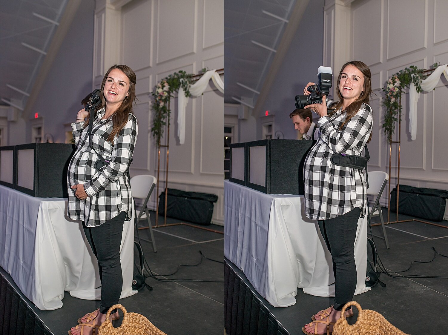  2018-2019 I shot weddings pregnant for the first time. This was from our last wedding before Emma arrived! She arrived 6 weeks later, but I shot this wedding 4 weeks out from my due date…I looked…huge! I had a few people concerned but I was proud of