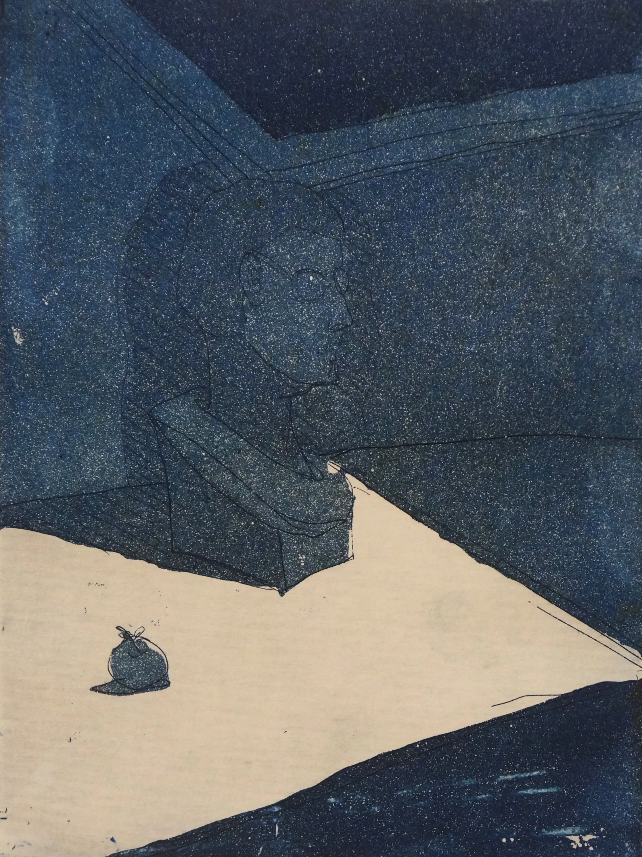 6 x 4.5 in etching on paper