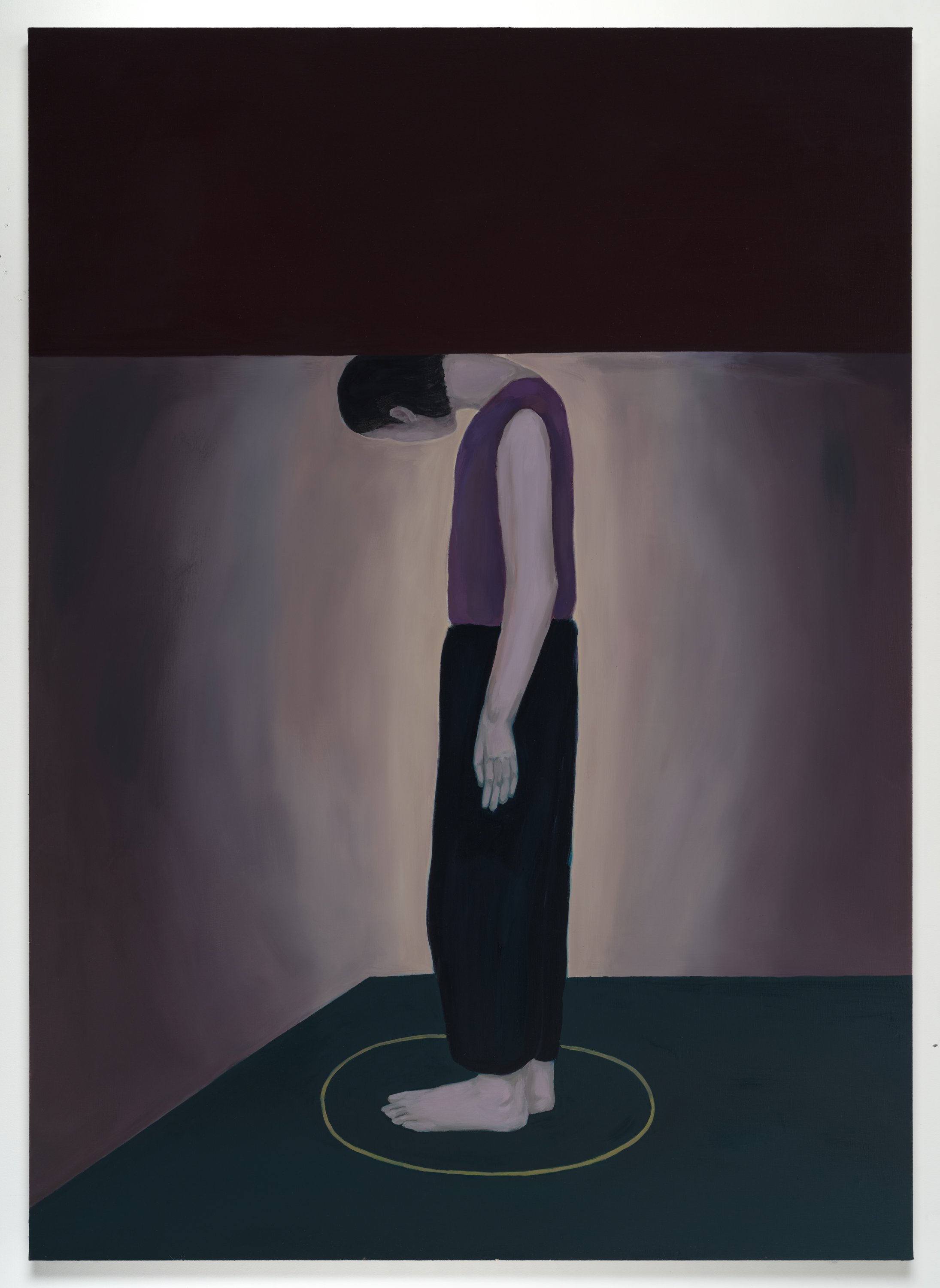 Imitation-Standing 70 x 50 inches Oil on linen 2023